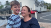 Sharon in her role as a foster carer with a child