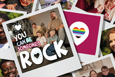 Foster carers and families with pride 